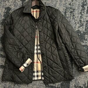 Burberry Black Quilted Jackets